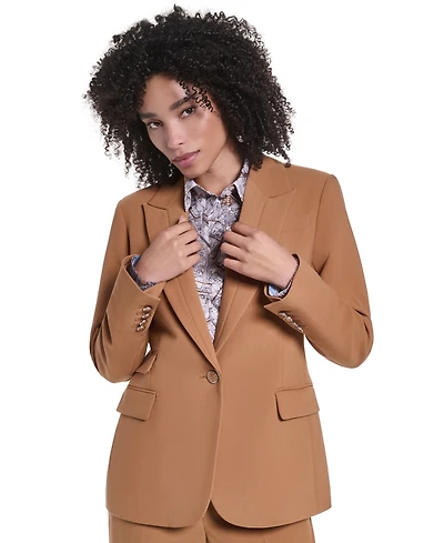 Karl Lagerfeld Paris Women's Regular-Length One-Button Jacket