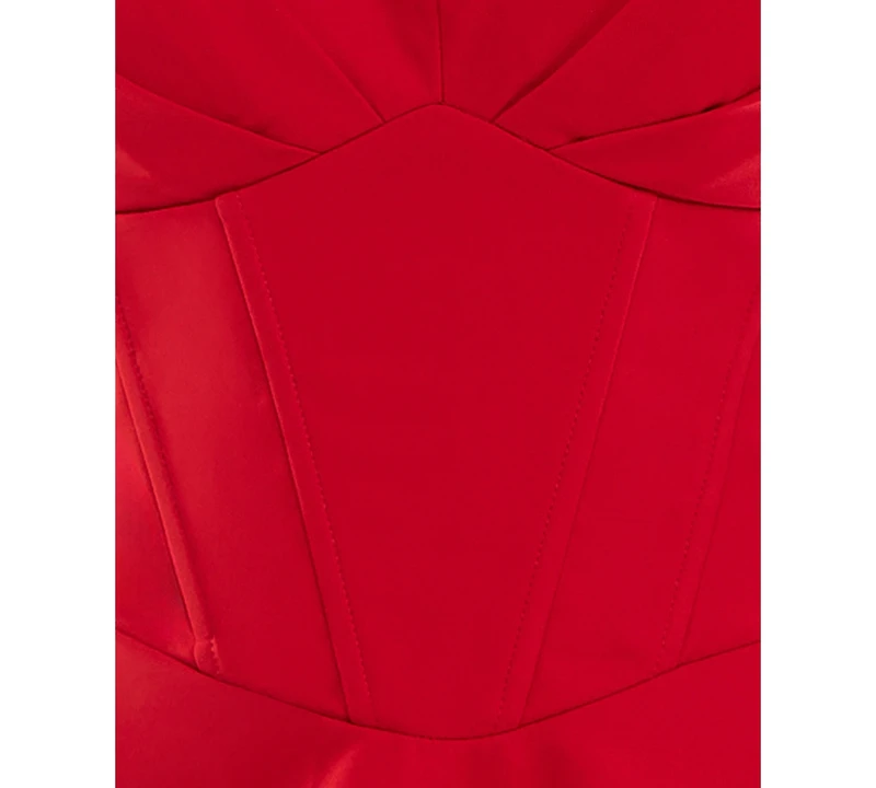 City Studios Juniors' Halter Neck Fit and Flare Dress