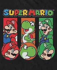 Fifth Sun Men's Nintendo Super Three Up Rl T-Shirt