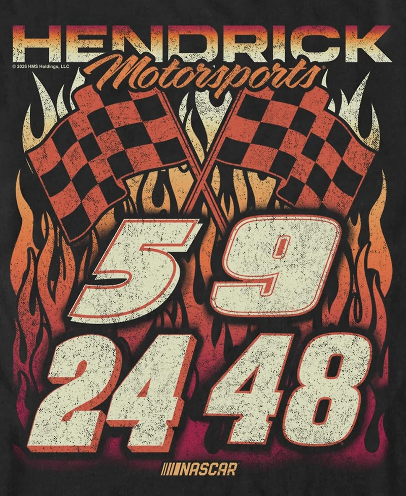 Fifth Sun Men's Hendrick's Motorsports Burning Flames 84 T-Shirt