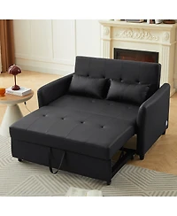 Streamdale Furniture Orisfur 51.57" Convertible Sleeper Bed and Adjustable Armchair with Usb