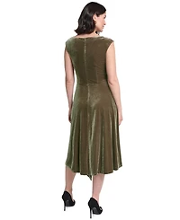 Jessica Howard Women's Cowl Neck Midi Dress