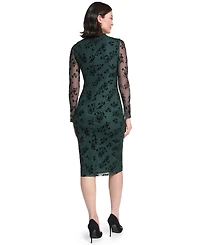 Jessica Howard Women's Crew Neck Midi Dress
