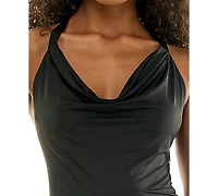 City Studios Juniors' Cowl Neck Dress