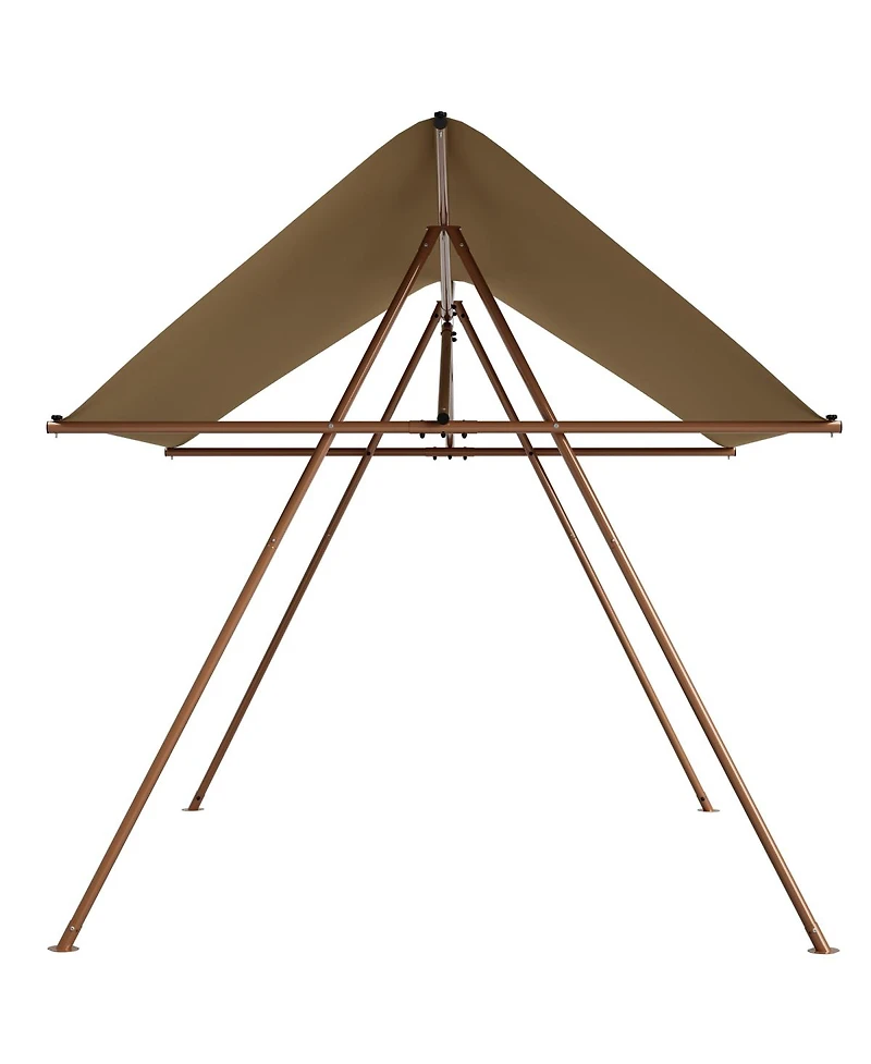 Streamdale Furniture Hexagonal Shade Sail Canopy, 206"x118" Uv Block Sunshade