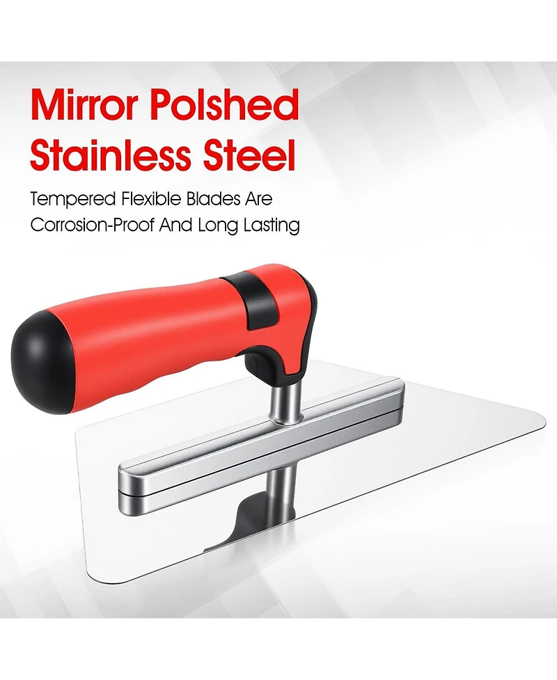 Xdovet Stainless Steel Trowels Soft Grip Plastering Tools