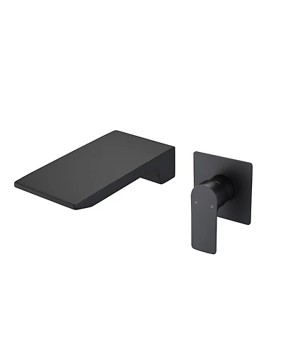 Busdays Single Handle Wall Mount Bathroom Faucet Waterfall Spout Brass Rough In Valve for Sink or Bathtub