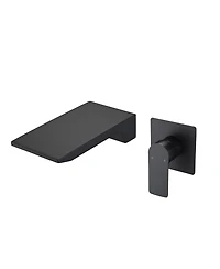 Busdays Single Handle Wall Mount Bathroom Faucet Waterfall Spout Brass Rough In Valve for Sink or Bathtub