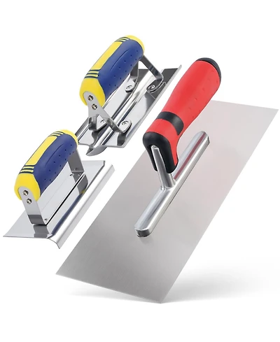 Xdovet Stainless Steel Concrete Tools Set Trowel Edger Groover