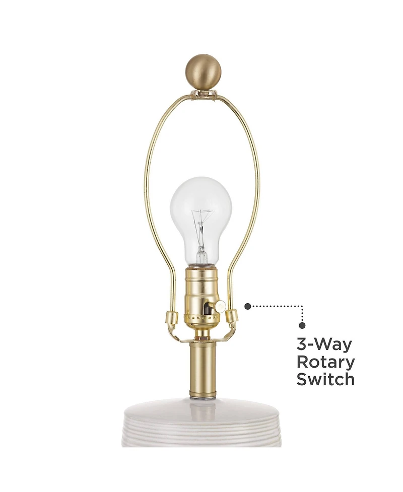 360 Lighting Kerry 28 1/2" High Light Stripes Ceramic Table Lamp