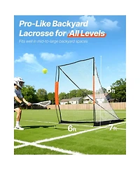 Vevor Lacrosse Goal Net Portable Backyard Training Equipment Carry Bag