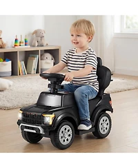 Slickblue Toddler 3-in-1 Push Car Ride-On with Safety Guard and Handle