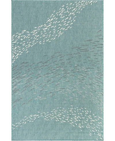 Liora Manne' Carmel School Of Fish 3'3" x 4'11" Outdoor Area Rug