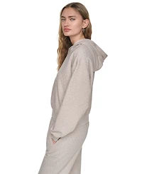Dkny Jeans Women's Rhinestone Hooded Pull-On Sweatshirt