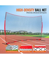 Vevor Barricade Backstop Net Ball Sports Barrier Softball Practice Net 16x10ft