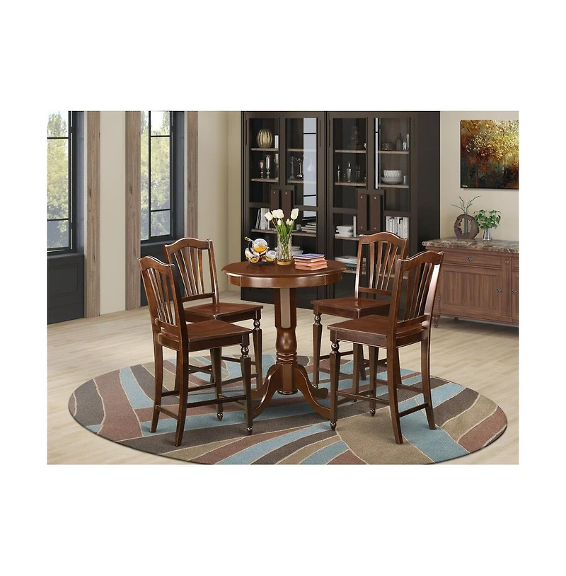 East West Furniture 5 Pisces counter height set
