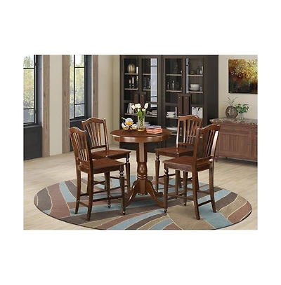 East West Furniture 5 Pisces counter height set