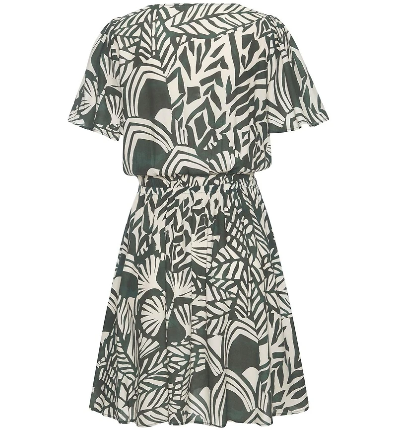 Lascana Women's Print V-Neck Dress
