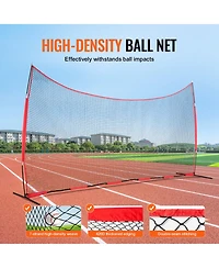 Vevor Barricade Backstop Net Ball Sports Barrier Softball Practice Net 20x10ft