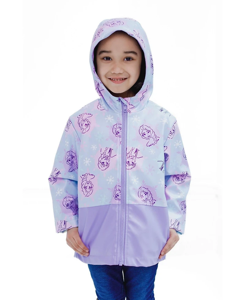 Frozen Minnie Mouse Frozen Little Girls' Hooded Rain Jacket