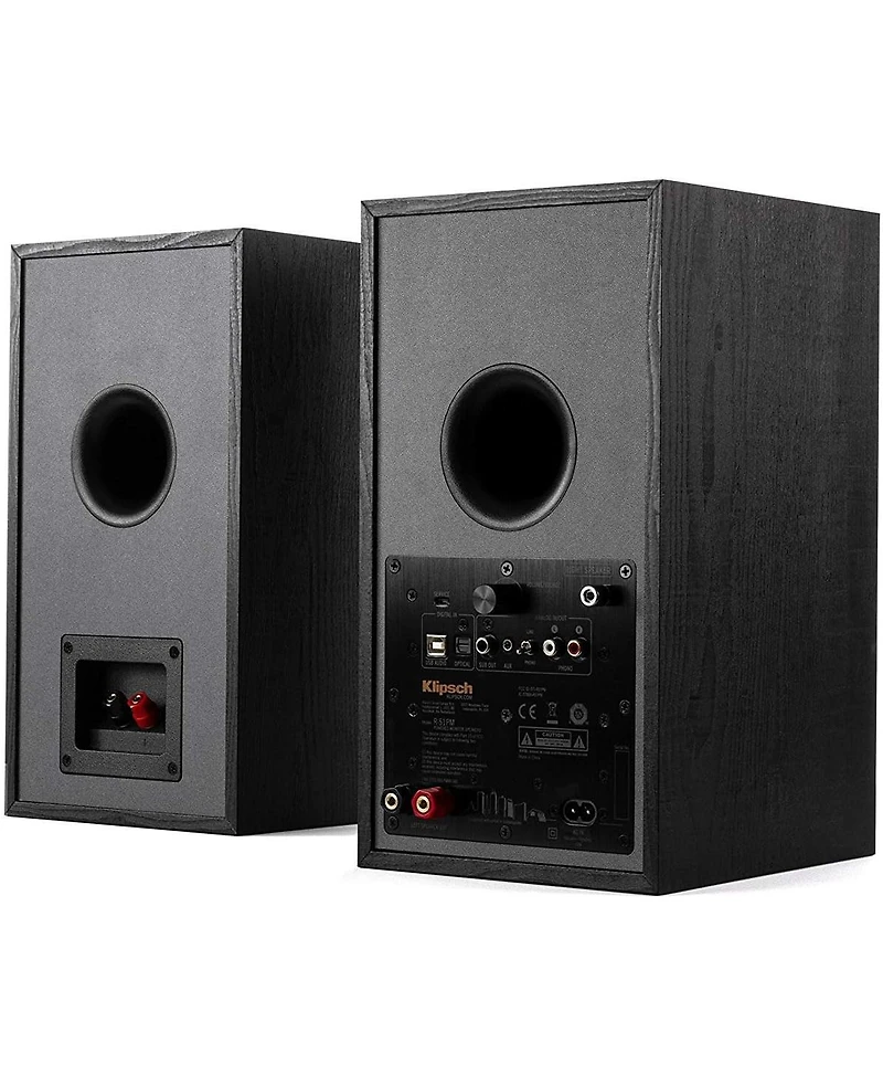 Klipsch R-51PM Phono Bluetooth Powered Bookshelf Speaker Pair