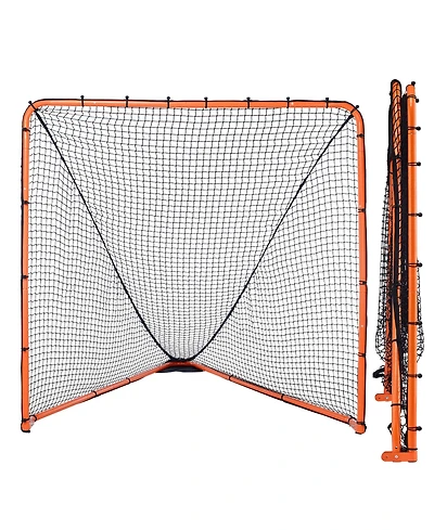 Vevor Lacrosse Goal Net Folding Backyard Lacrosse Training Equipment Steel