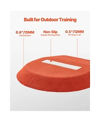 Vevor 42 in Pitching Mound Portable Pitcher Mound Baseball Softball Outdoor Training