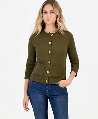 I.n.c. International Concepts Petite Long-Sleeve Button-Front Cardigan, Macy's Exclusive
