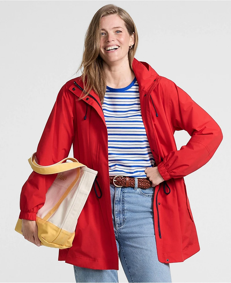 Lands' End Women's Packable Rain Parka