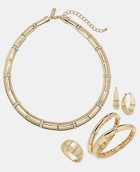 I.n.c. International Concepts Pave & Tubular Beaded Stretch Bracelets, 2-Piece Set, Macy's Exclusive