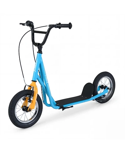 Slickblue Kids Kick Scooter with Air Tires and Adjustable Height