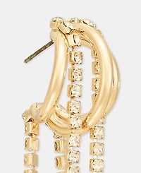 I.n.c. International Concepts Crystal Chain Split-Hoop Earrings, Macy's Exclusive