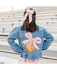Sweet Wink Little and Big Girls Football Pearl Bow Clip