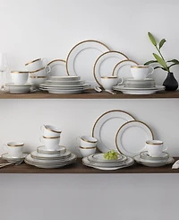 Noritake Charlotta Platinum Piece Dinnerware Set