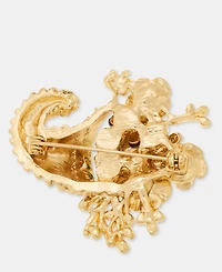 Anne Klein Stone Flower Cornucopia Pin
