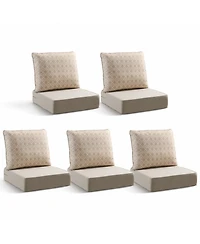 Pocassy 6" Thicker Outdoor Chair Cushion Set
