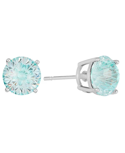 Macy's Sterling Silver Starlight Cubic Zirconia Solitaire Stud Earrings