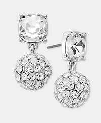 I.n.c. International Concepts Crystal & Pave Fireball Drop Earrings, Macy's Exclusive