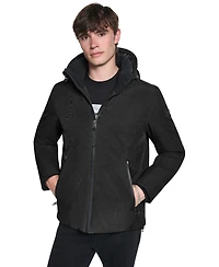 Karl Lagerfeld Paris Men's FlexTech Hooded Parka Jacket