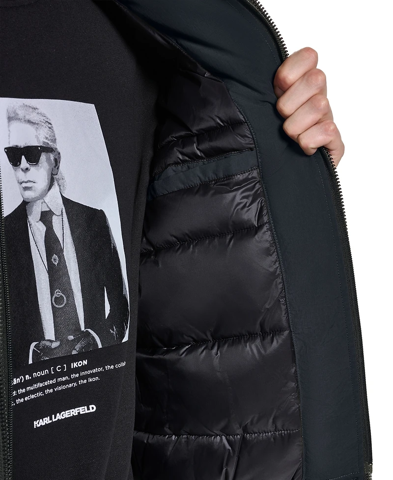 Karl Lagerfeld Paris Men's Bomber Jacket