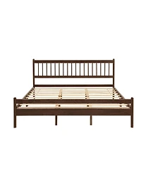 Streamdale Furniture Traditional King Size Pinewood Bed with Headboard and Footboard