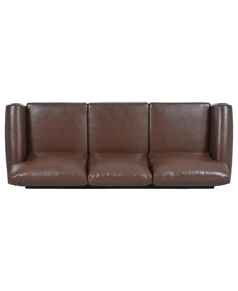 Streamdale Furniture Elegant Pine Wood Armchair with Nailhead Trim and Detachable Cushion