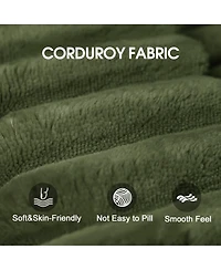 Streamdale Furniture Plush Corduroy Modular Sectional Sofa with Reversible Chaise - No Assembly