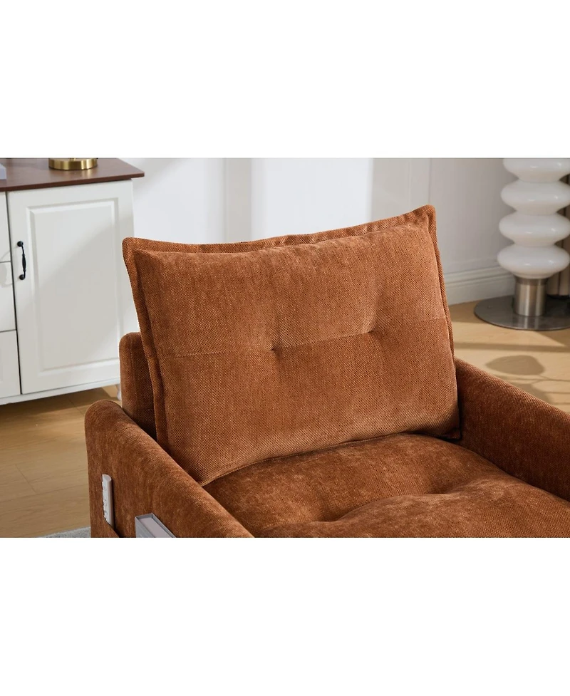 Streamdale Furniture Mid-Century Modern Swivel Barrel Accent Chair