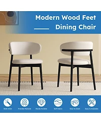 Streamdale Furniture Mid-Century Modern Dining Chairs (Set of 2)