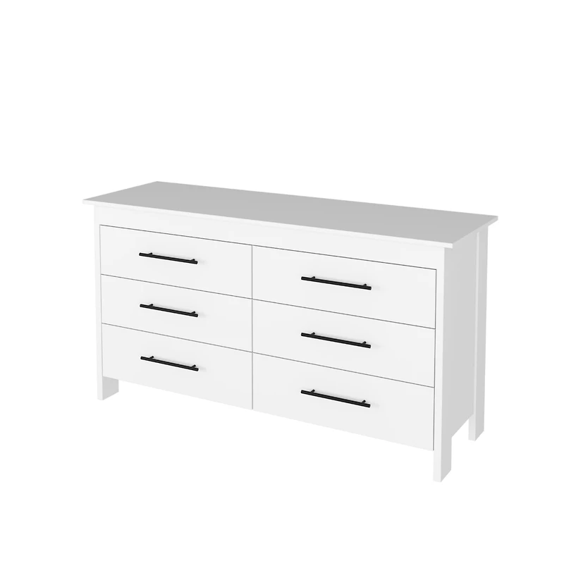 Fm Furniture Luxor Six Drawer Double Dresser