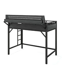 Streamdale Furniture Twin Xl Metal Loft Bed with Storage, Pegboard, Usb, and Led Lights