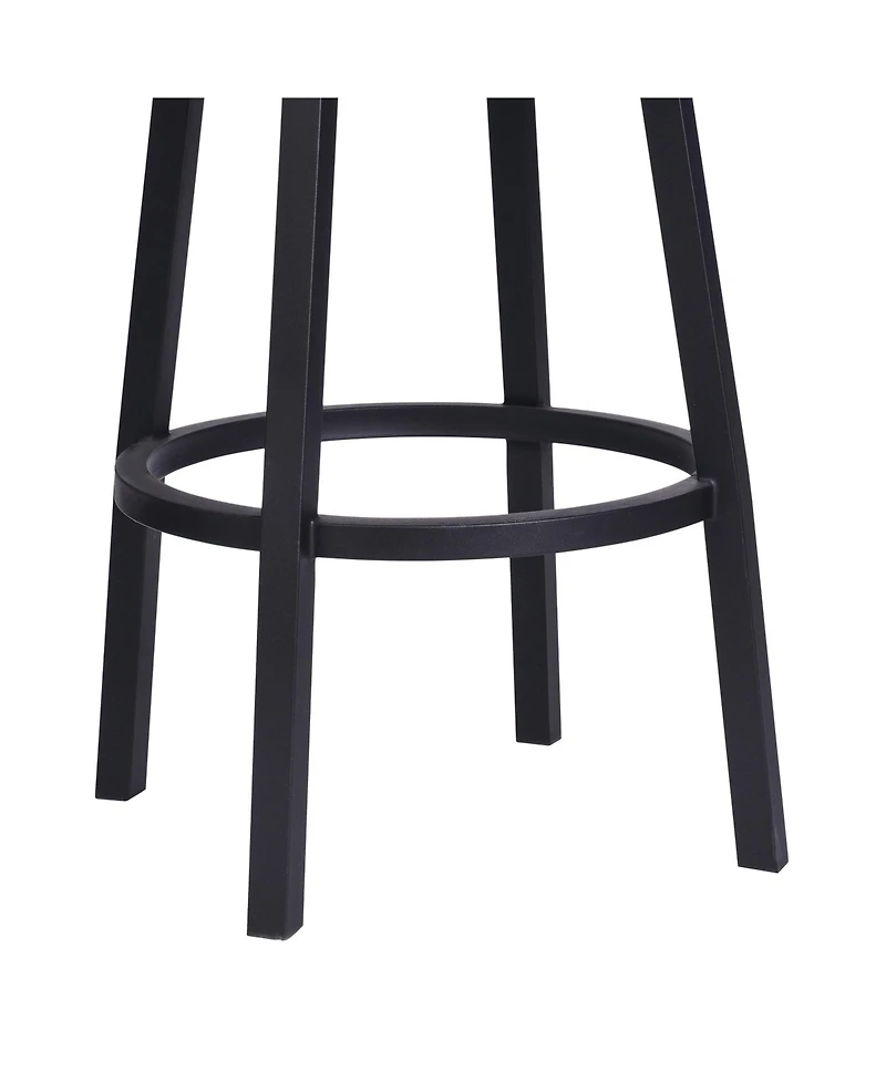 HomeRoots 26" Iron Swivel Counter Height Bar Chair