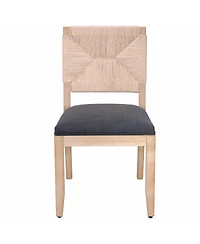 Streamdale Furniture French Country Linen Dining Chairs, Set of 2