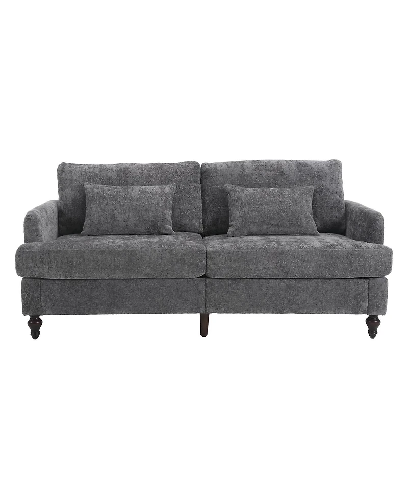 Streamdale Furniture Mid-Century Modern Chenille 2-Seat Loveseat Sofa